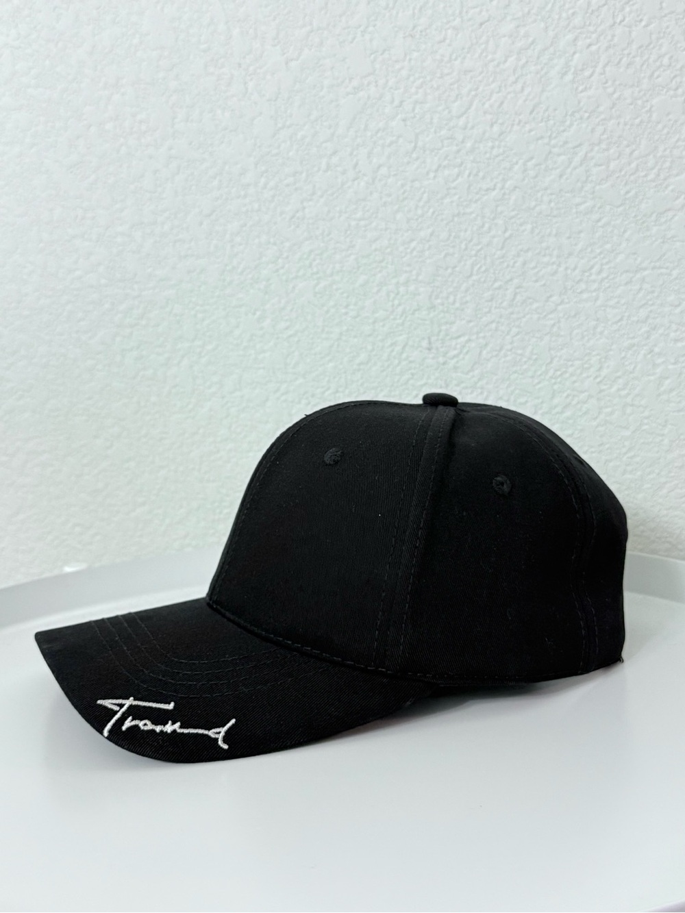 DLMY Black Embroidered Baseball Cap Hat NWOT Adjustable Streetwear